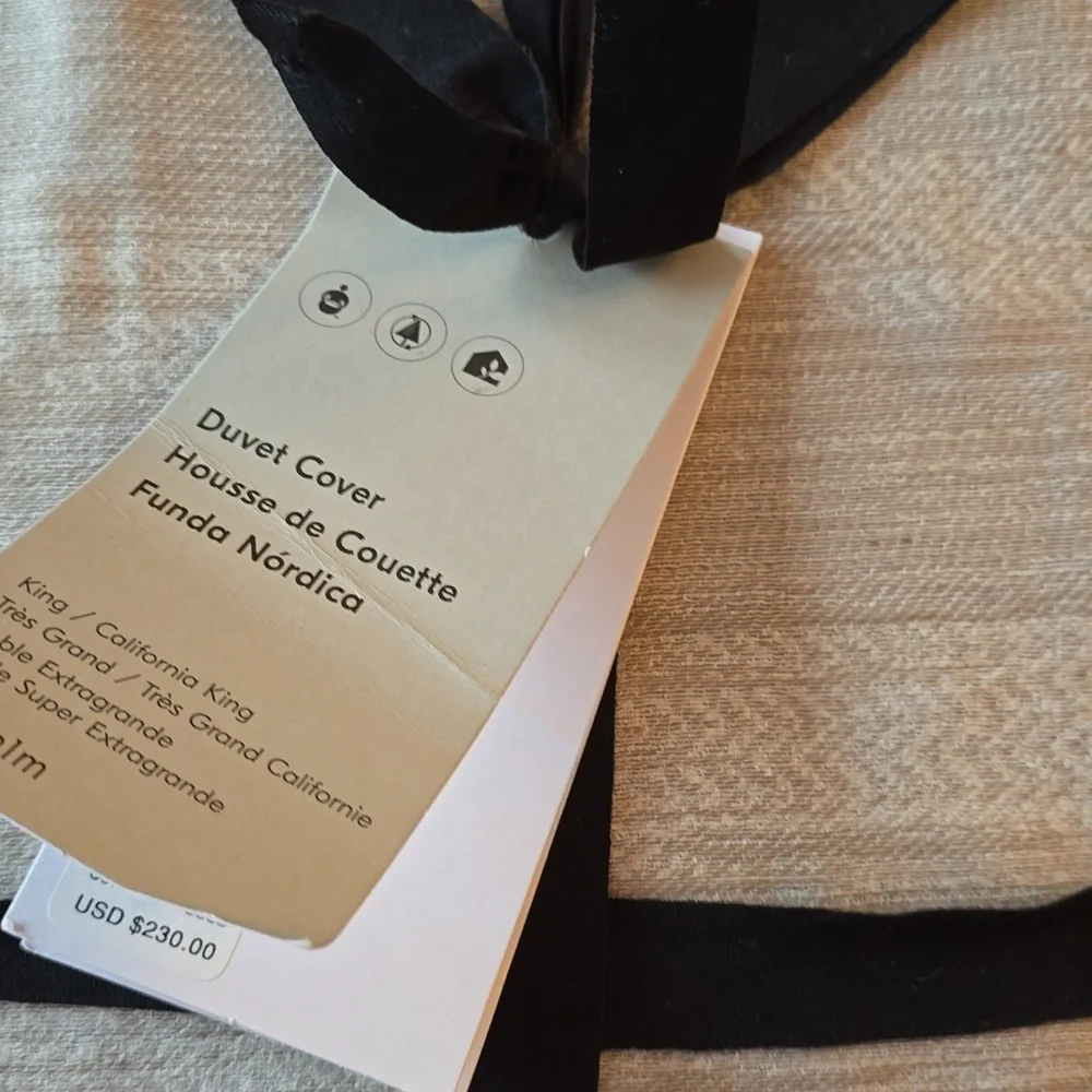 ❤️BUY 2 GET 1 FREE Silky TENCEL™ Striated Duvet Cover,Queen&King/California King